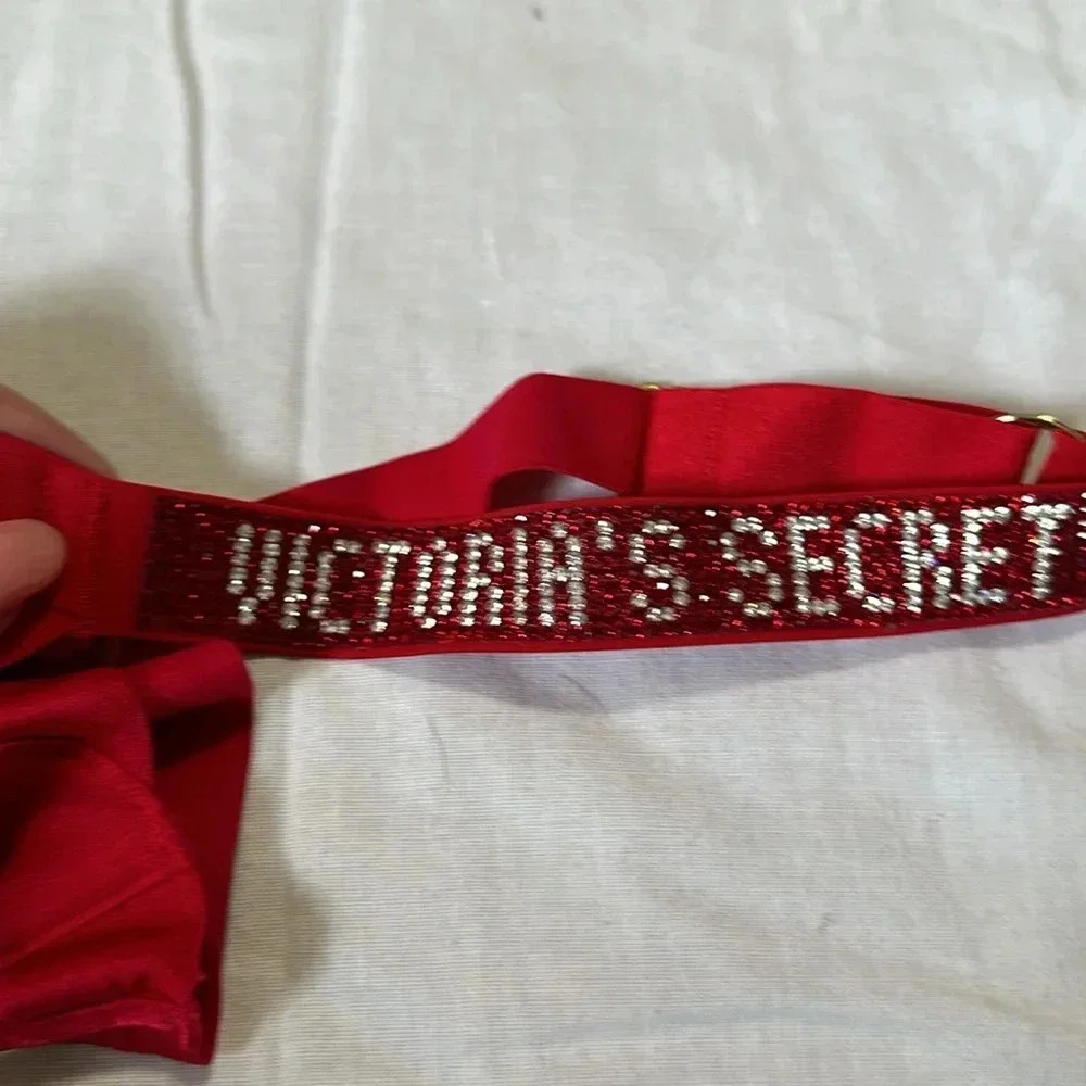 Victoria's Secret Red Geometric Bodysuit - Picture 3 of 7